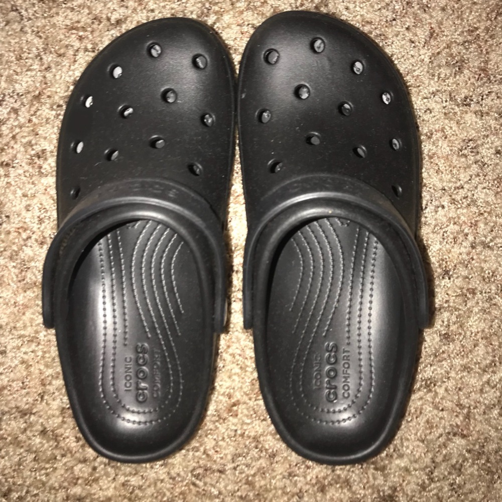 Brand new black crocs